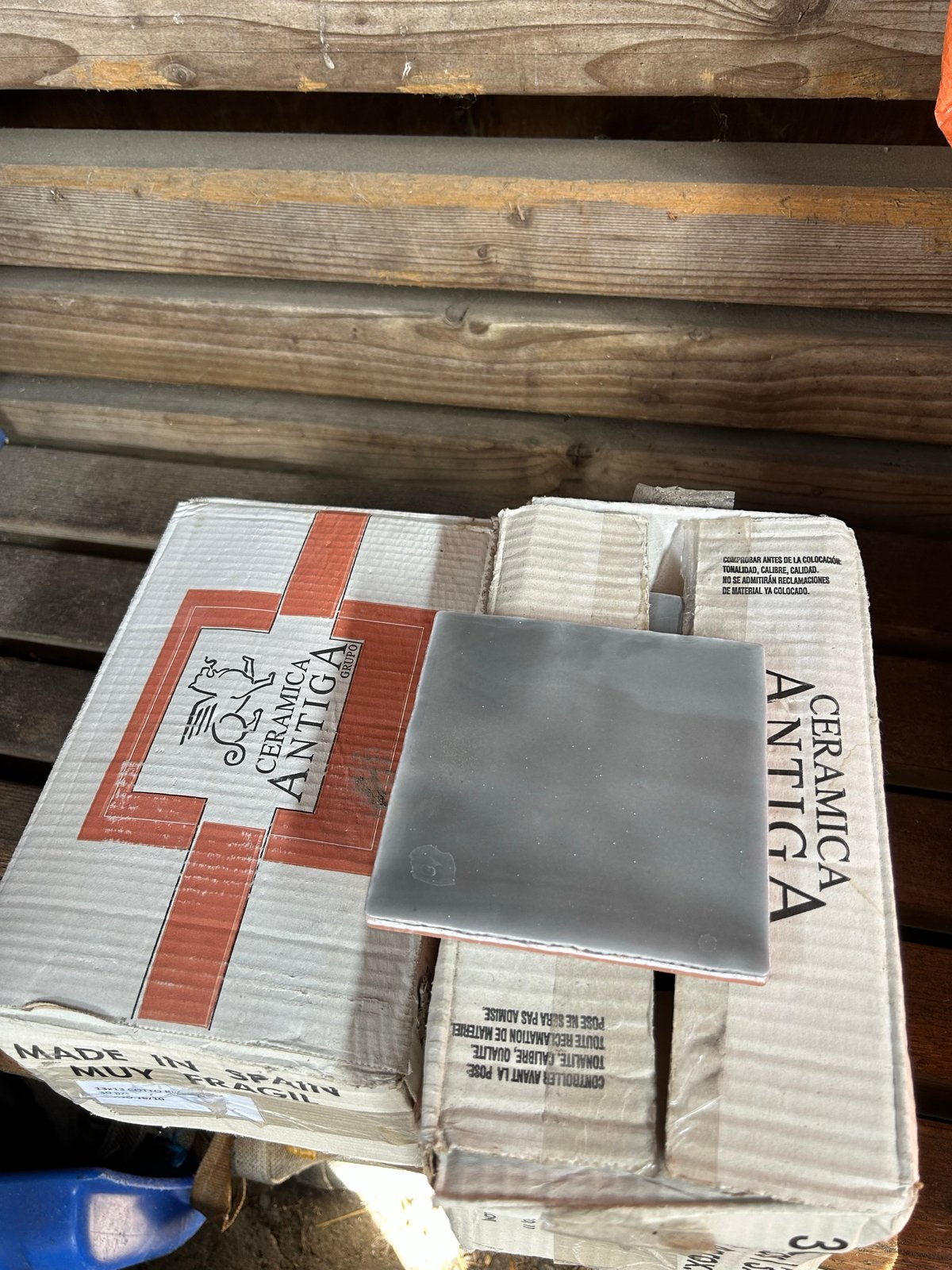 Tegeltje taupe - 2 dozen à 30 stuks (13x13 cm), Nieuw, Ophalen of Verzenden, Minder dan 20 cm, Minder dan 5 m²