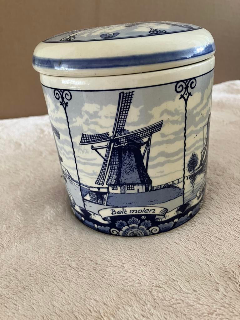 Pot Delft blauw 1705-1 steen, Antiek en Kunst, Ophalen