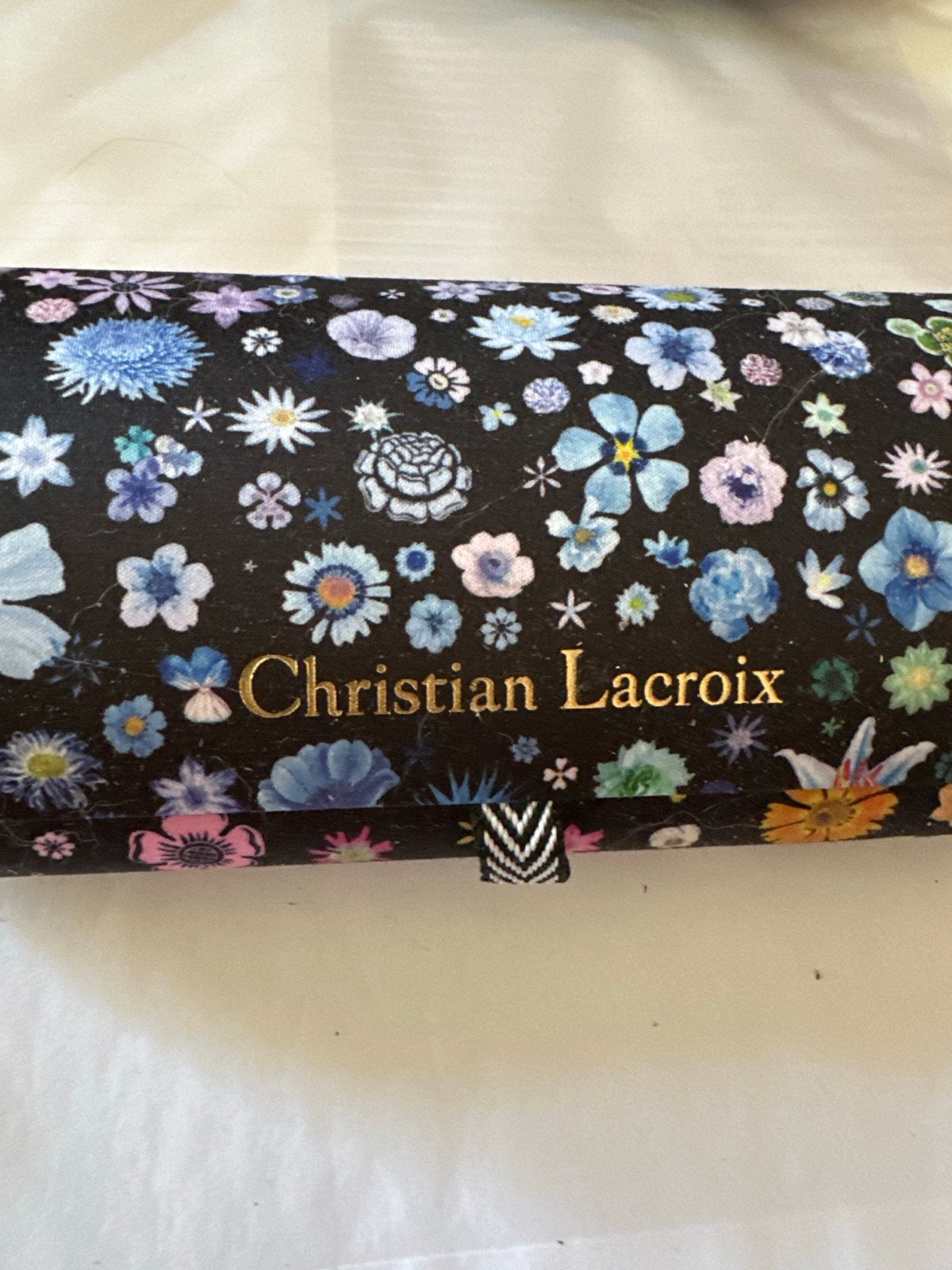 Christian Lacroix Zonnebril met Bloemenprint en Etui, Overige merken, Zonnebril, Overige kleuren, Nieuw