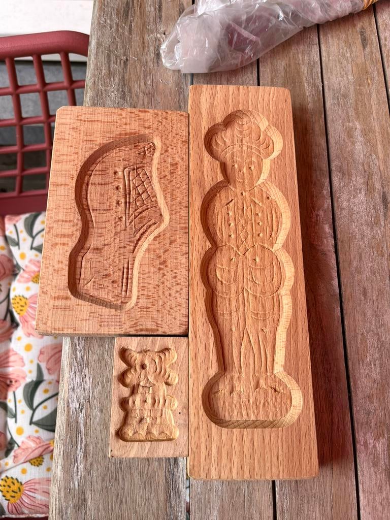 Speculaas poppen plankjes koeken, Ophalen of Verzenden, Zo goed als nieuw, Bakvorm