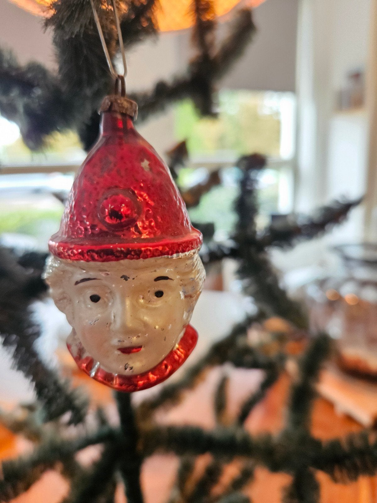 oude kerst bal kerstbal, Ophalen of Verzenden, Gebruikt