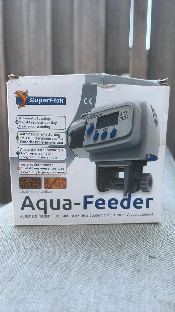 Aquarium voer automaat, Dieren en Toebehoren, Vissen | Aquaria en Toebehoren, Ophalen, Zo goed als nieuw