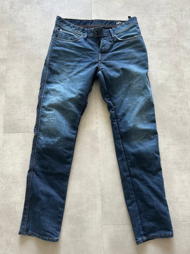 REV'IT Jeans Reed SF Motorjeans middenblauw used 32-32, Motoren, Kleding | Motorkleding, Revit, Heren, Ophalen of Verzenden, Broek | textiel
