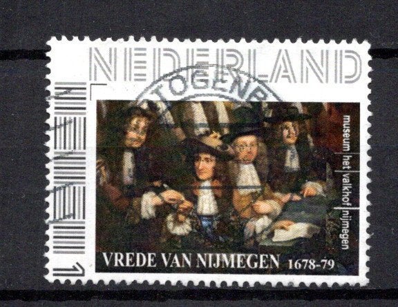gestempelde zegel. Persoonlijke: vrede van Nijmegen, Ophalen of Verzenden, Na 1940, Gestempeld