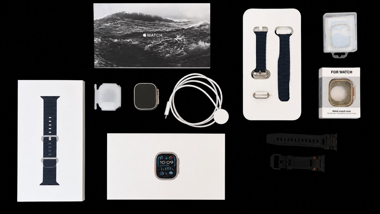 Apple watch Ultra 2 49 mm Titanium, Ophalen, IOS, Zo goed als nieuw, GPS