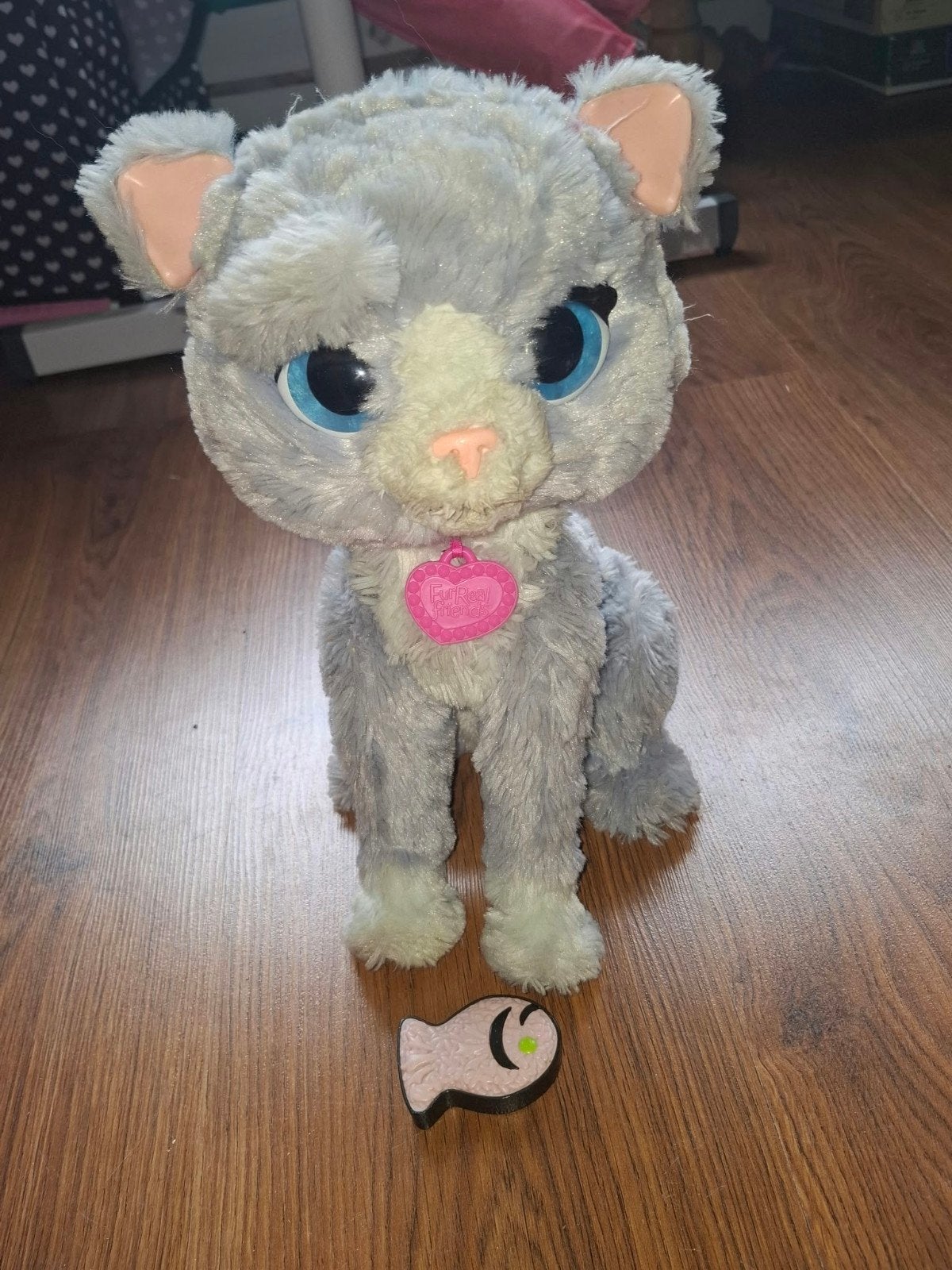 FurReal Friends Kat Interactief Knuffel Grijs, Overige merken, Overige karakters, Grijs, Ophalen of Verzenden