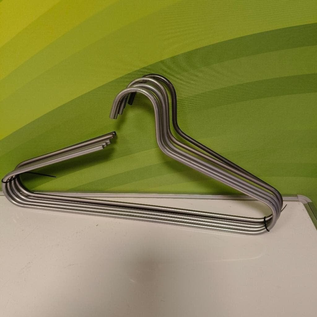 Metalen kledinghangers set  4x grijs en 1x antraciet grijs, Ophalen, Gebruikt, Metaal, Volwassenen