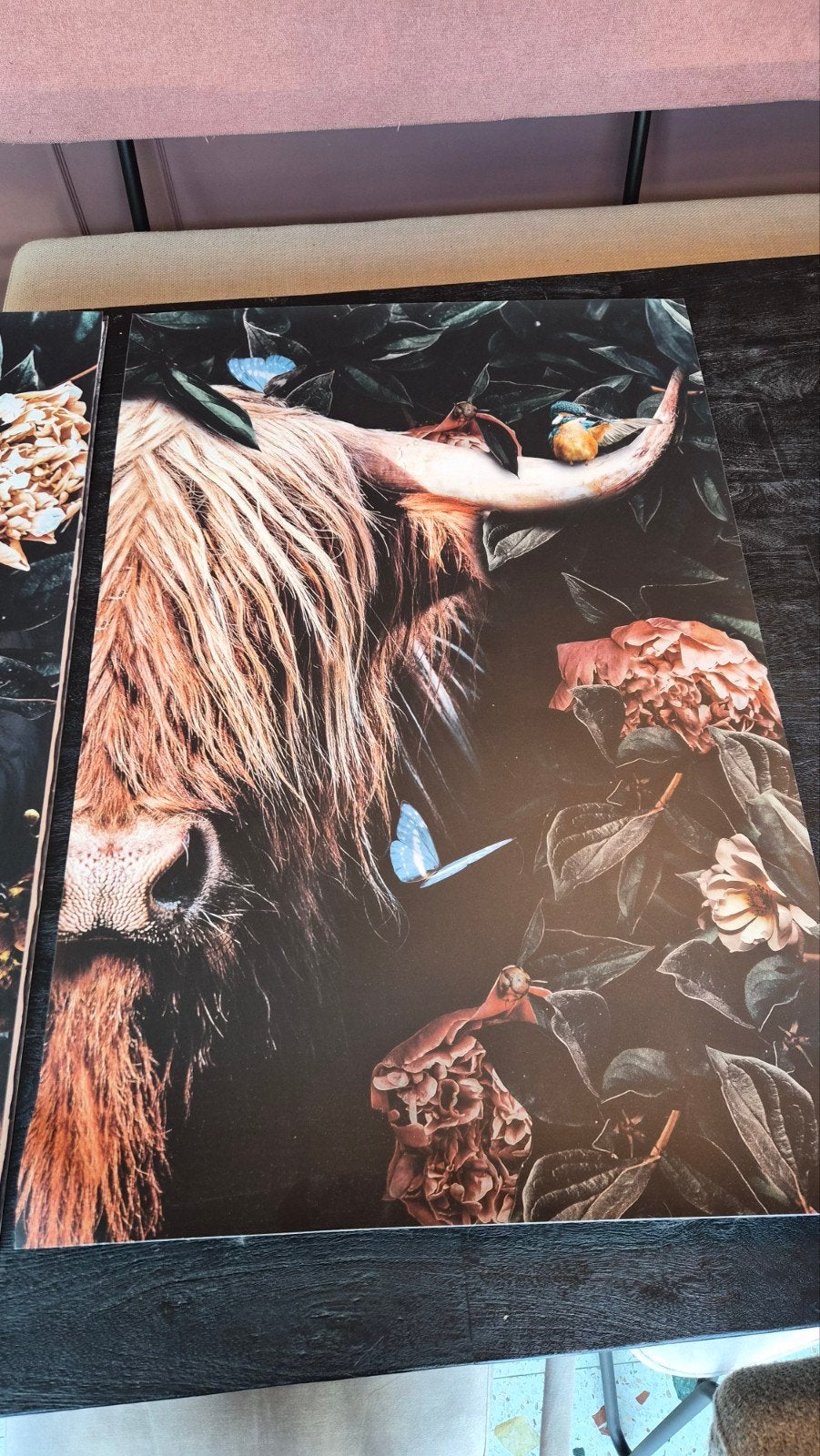 Set Posterjunkie: Tijger & Schotse Hooglander, 50 tot 75 cm, Ophalen of Verzenden, 50 tot 75 cm, Print