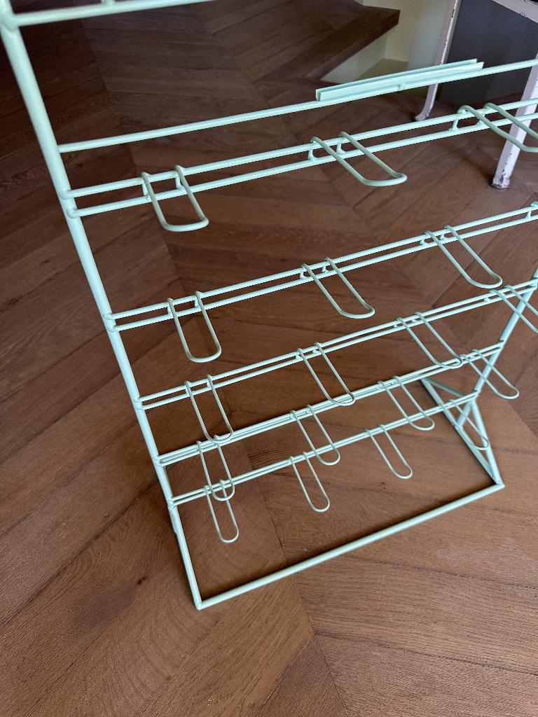 Metalen rek voor op toonbank, etaleren, vintage '50-'60, Ophalen