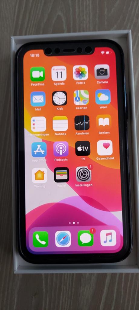 Apple iPhone 10 . 256GB, Telecommunicatie, Mobiele telefoons | Apple iPhone, Ophalen of Verzenden, Zo goed als nieuw, Zwart, 256 GB