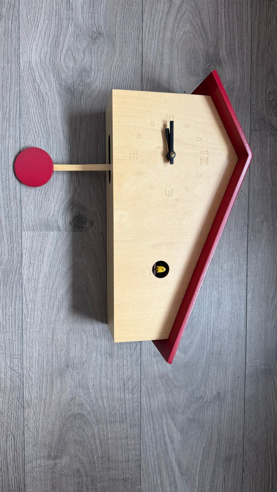 Moderne Koekoeksklok - Kare Design, Meerkleurig, Met slinger, Analoog, Koekoeksklok