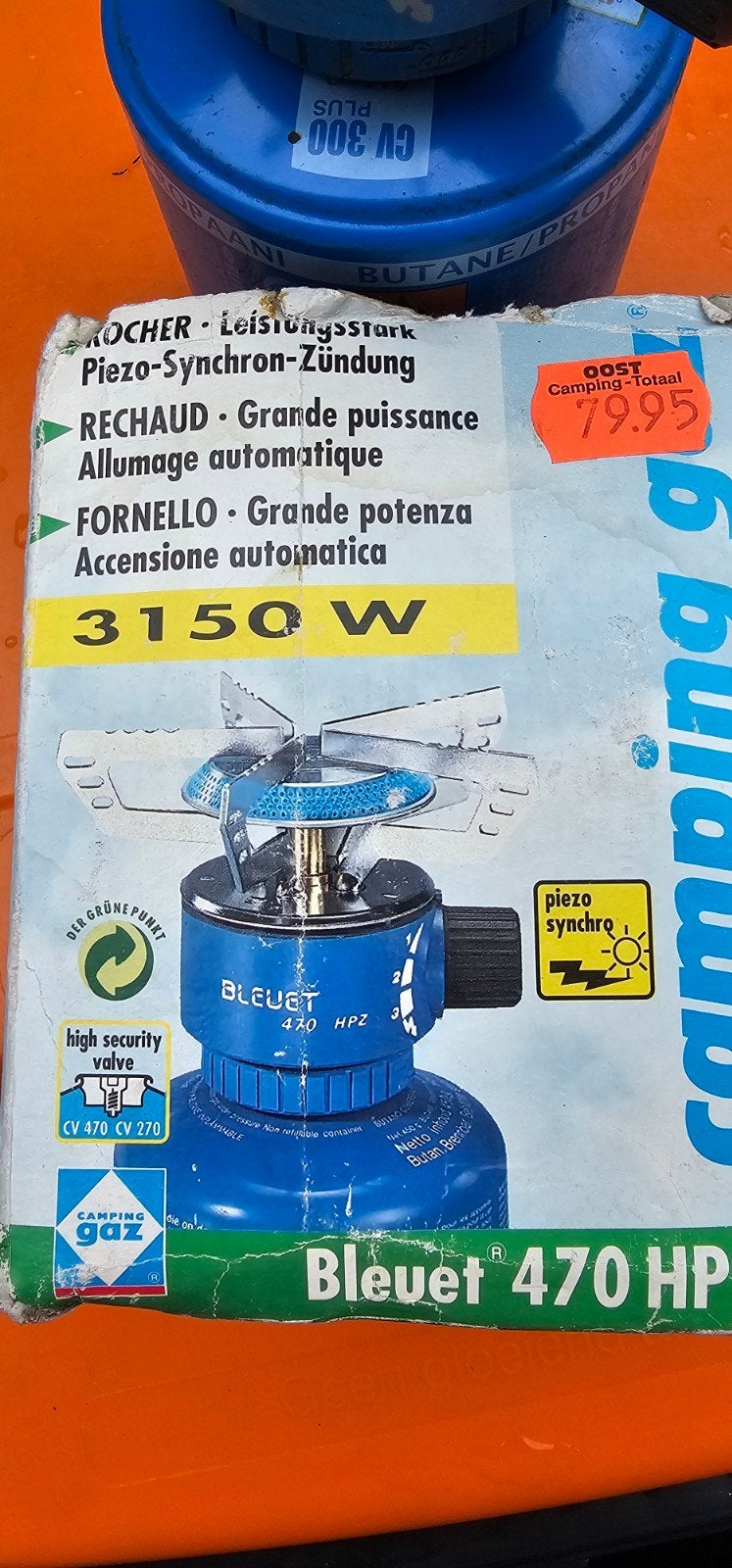 Campingaz Bleuet 470 HPZ Campingbrander 3150W, Ophalen, Gebruikt