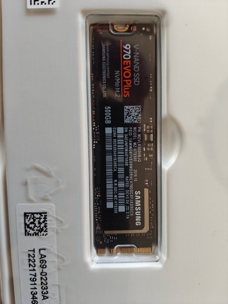 Samsung 970 Evo Plus 500GB NVMe M.2 SSD, Computers en Software, Intern, Samsung 970 Evo Plus, Gebruikt, SSD