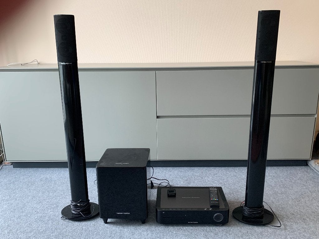 Harman Kardon BDS 270 Home Cinema Set, 2.1-systeem, Blu-ray-speler, 70 watt of meer, Zo goed als nieuw