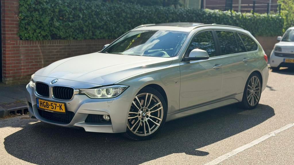 BMW 3-Serie 2.0 325D Touring AUT 2014 Grijs Bomvol, Auto's, Euro 5, Achterwielaandrijving, Zwart, 4 cilinders