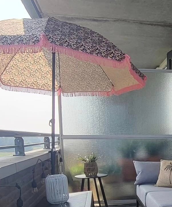 Mica Decoration retro parasol, Ophalen, Zo goed als nieuw, 1 tot 2 meter