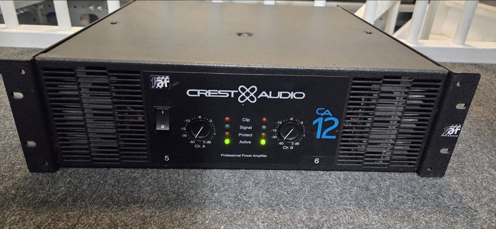 Crest Audio CA12 Professionele versterker, 120 watt of meer, Ophalen, Overige merken, Gebruikt