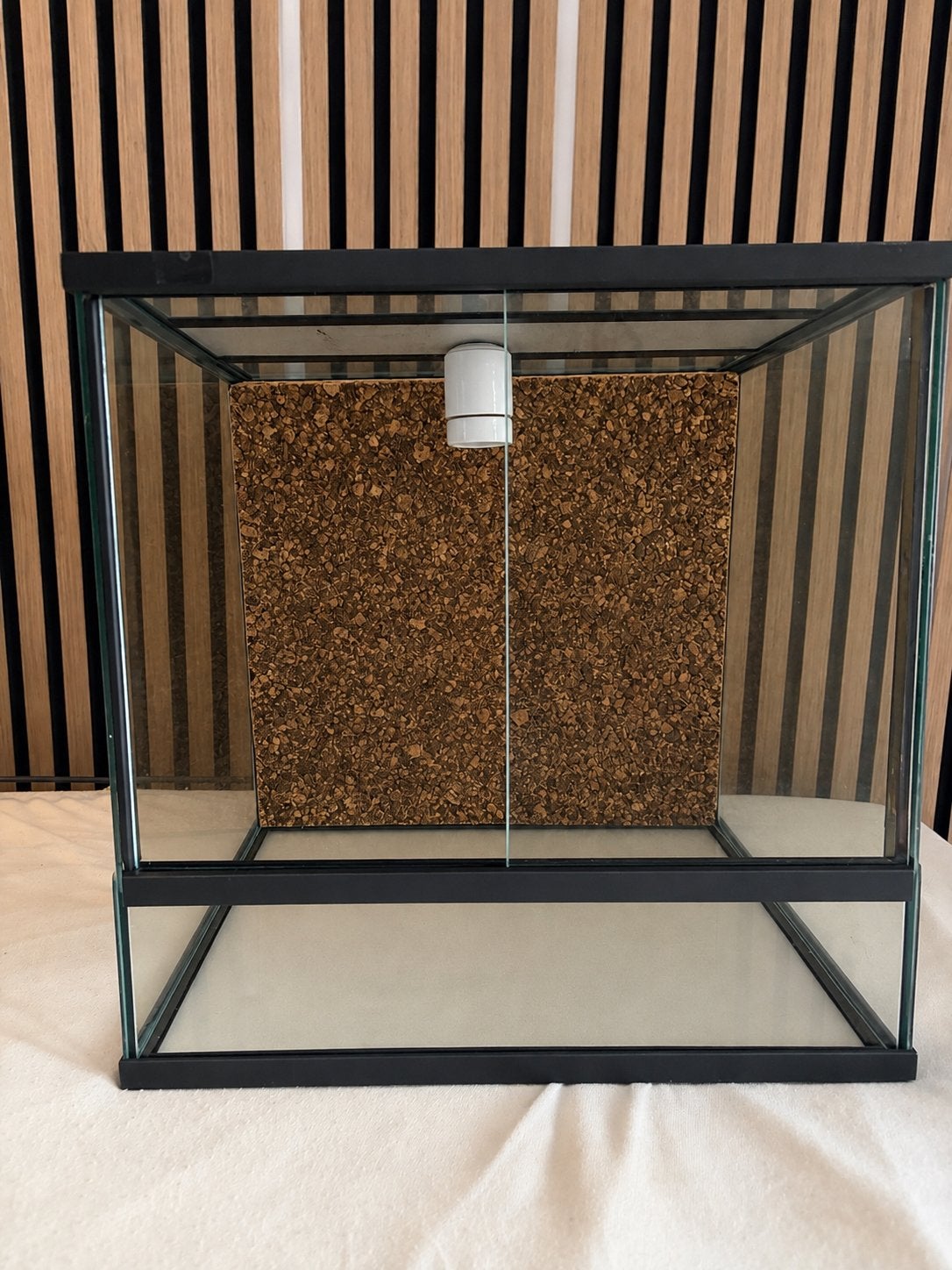Terrarium vierkant, Dieren en Toebehoren, Ophalen, Zo goed als nieuw, Terrarium of Paludarium