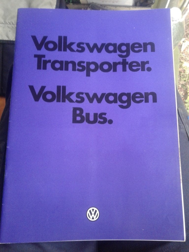 Autofolder Volkswagen VW T3 Transporter, Ophalen of Verzenden, Zo goed als nieuw, Volkswagen
