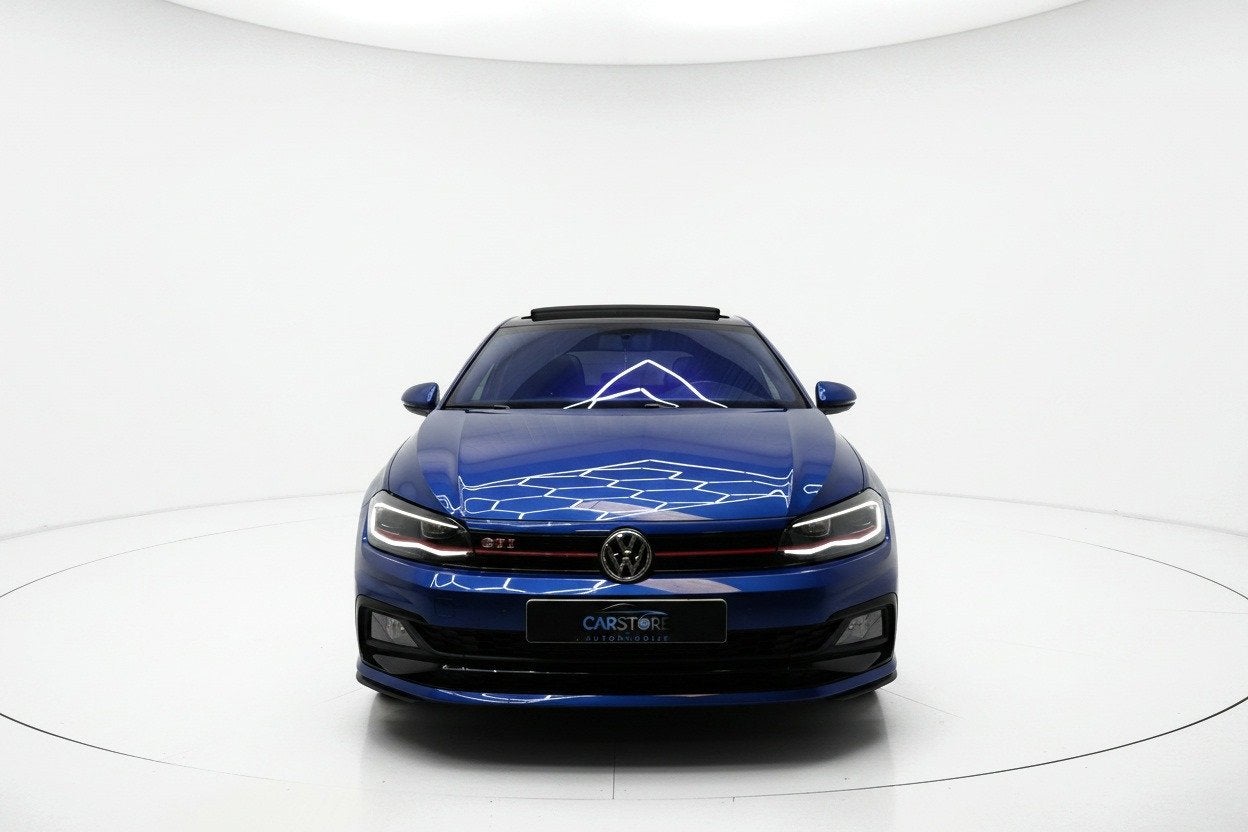 Volkswagen Polo 2.0 TSI GTI PANO VIRTUAL CAMERA ACC CARPLAY, Auto's, Volkswagen, Gebruikt, 4 cilinders, 1984 cc, Blauw