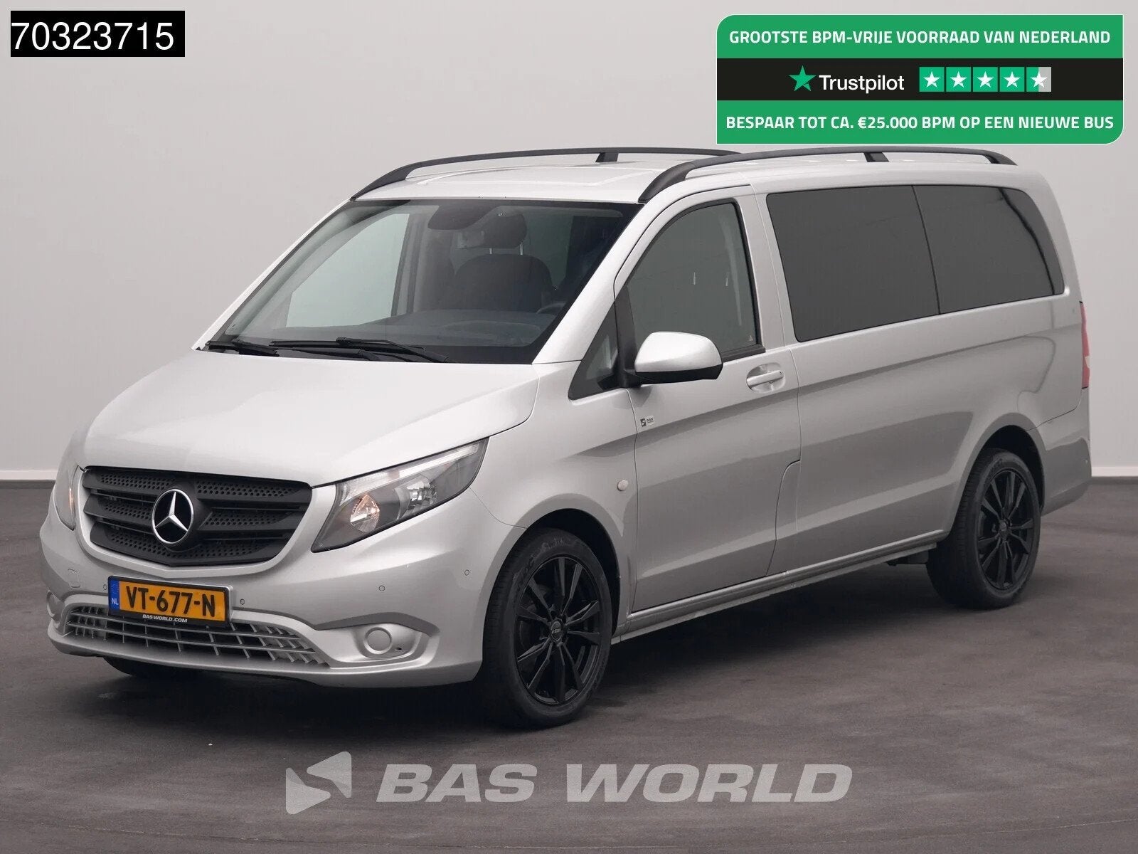 Mercedes Vito 114 Automaat Dubbel Cabine L2H1 Trekhaak Airco, Auto's, Automaat, Euro 5, Gebruikt, 4 cilinders