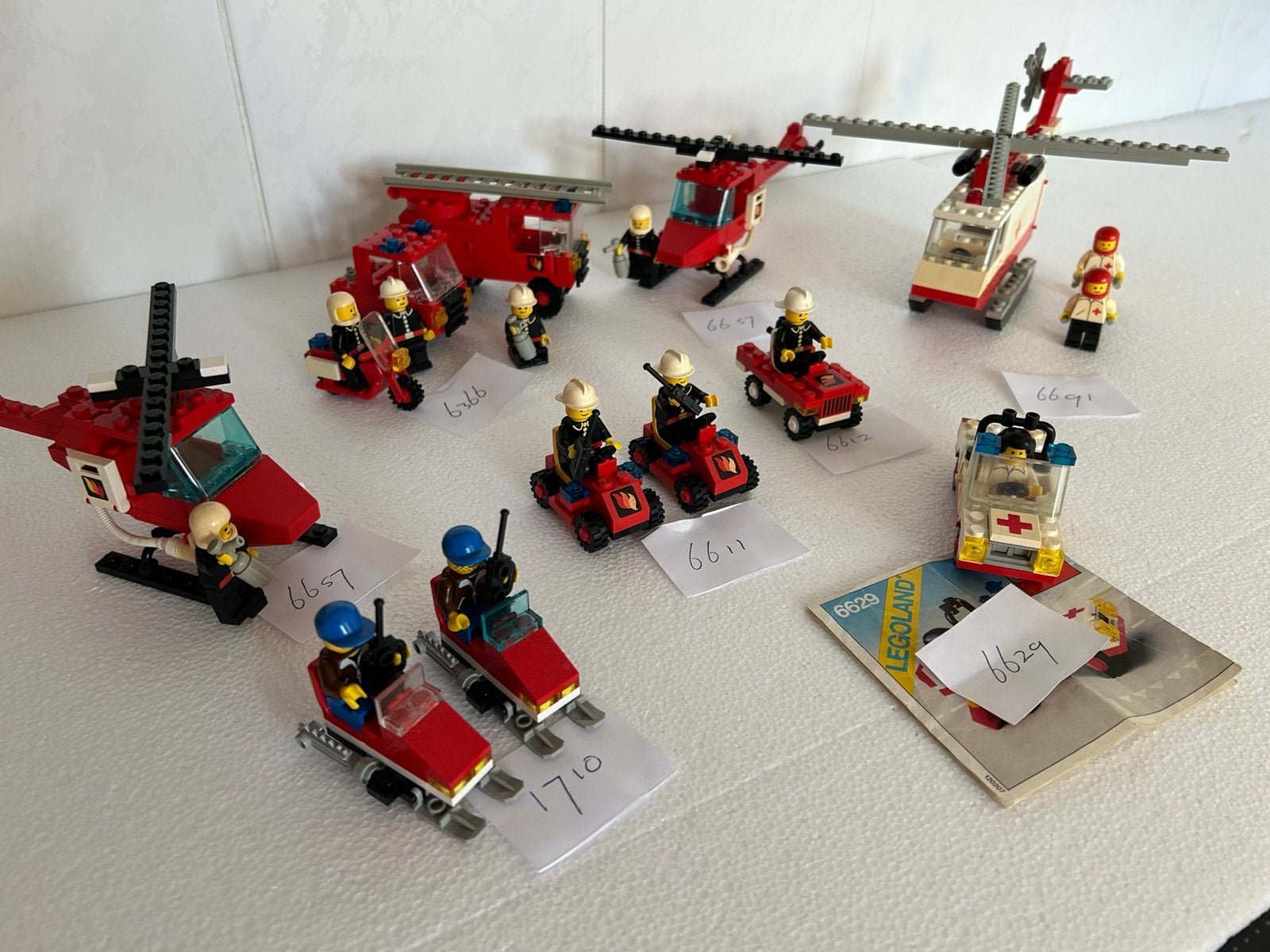 Oude Lego modellen. Brandweer e.d., Ophalen, Gebruikt, Complete set, Lego