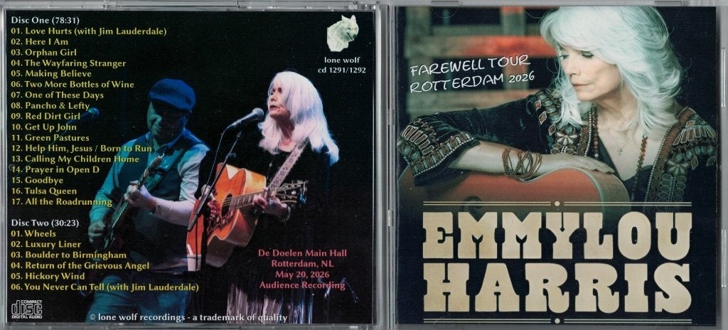 Emmylou Harris - Farewell tour Rotterdam 2026  2-cd import, Ophalen of Verzenden, Live-album, Inclusief doosje, Nieuw in verpakking