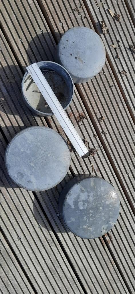 Paalmuts 15 en 19 cm paaldiameter, Ophalen of Verzenden, Hout
