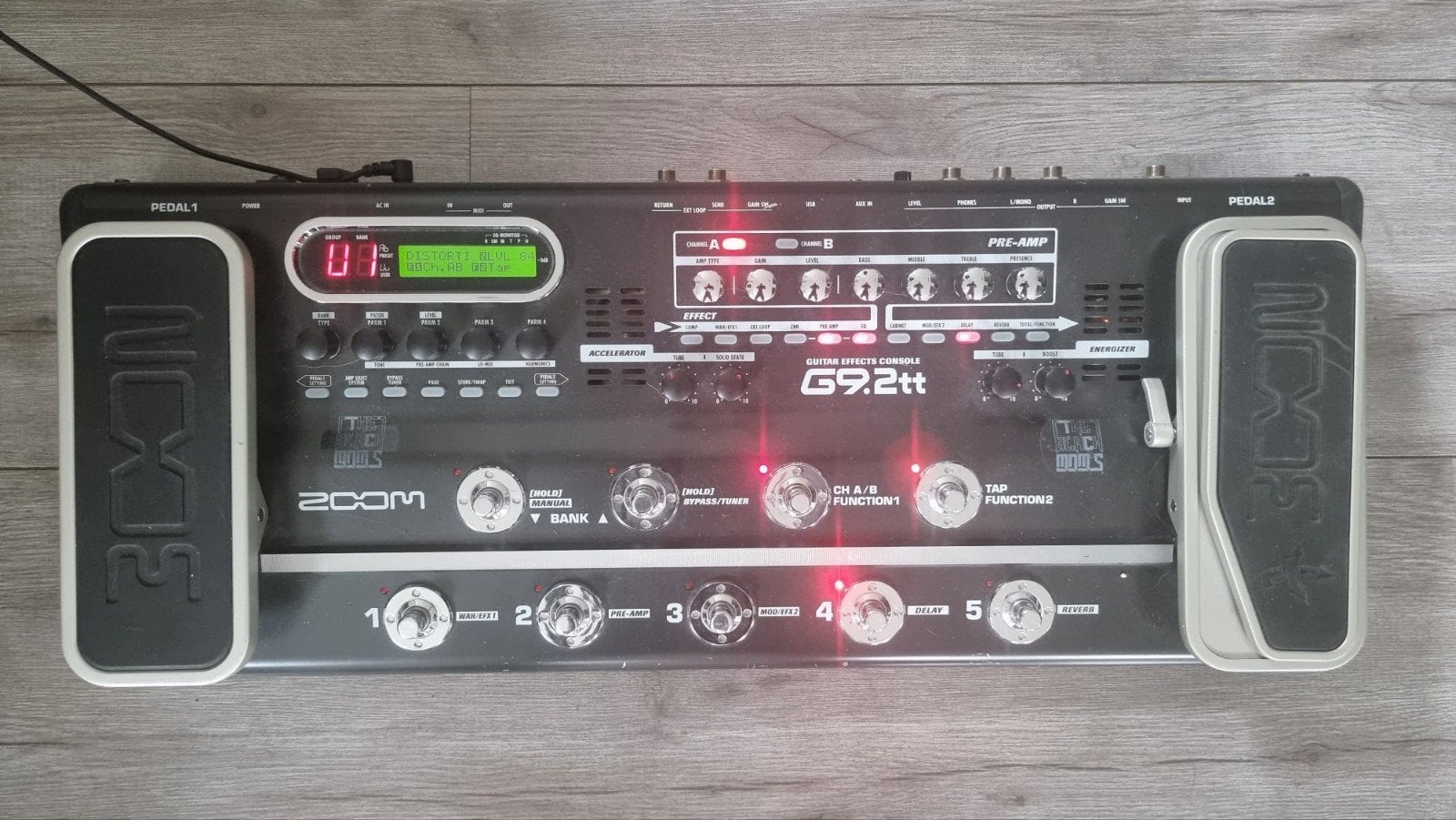 Zoom G9.2tt Guitar Effects Console elektrische gitaar, Ophalen of Verzenden, Zo goed als nieuw, Delay of Echo
