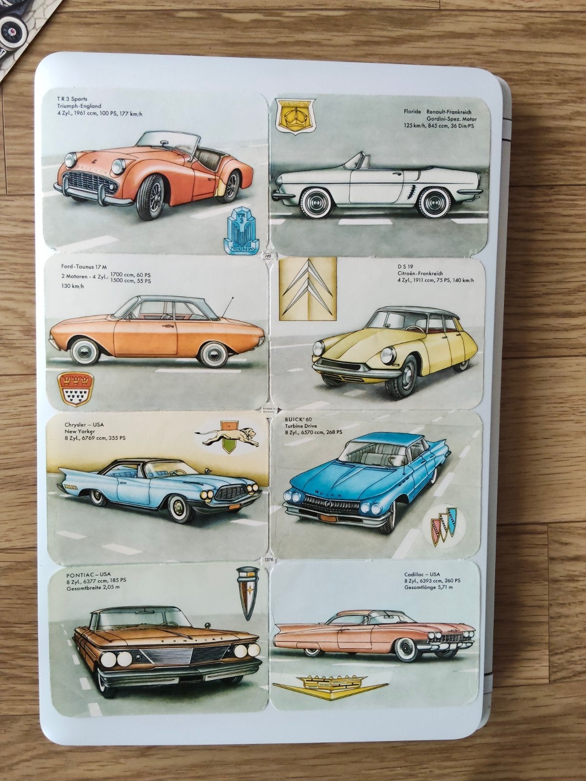 unieke vintage autoplaatjes, Verzamelen, Ophalen of Verzenden, Zo goed als nieuw, Speelkaart(en)