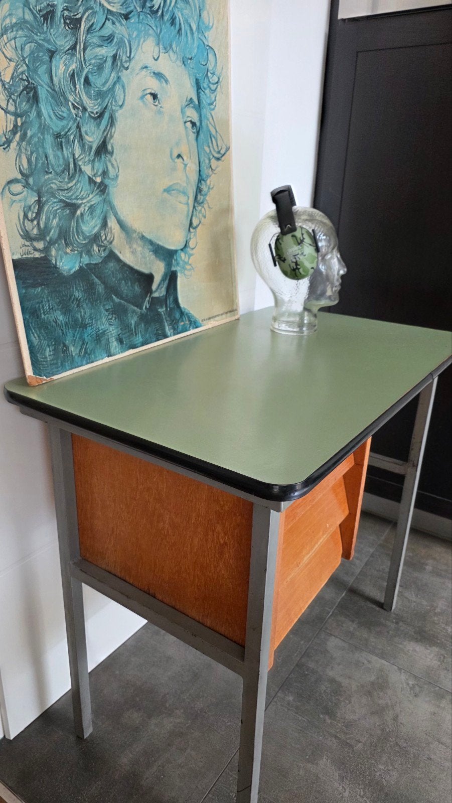 vintage bureau/retro werkplek hoogte 76 cm, Ophalen, Huis en Inrichting