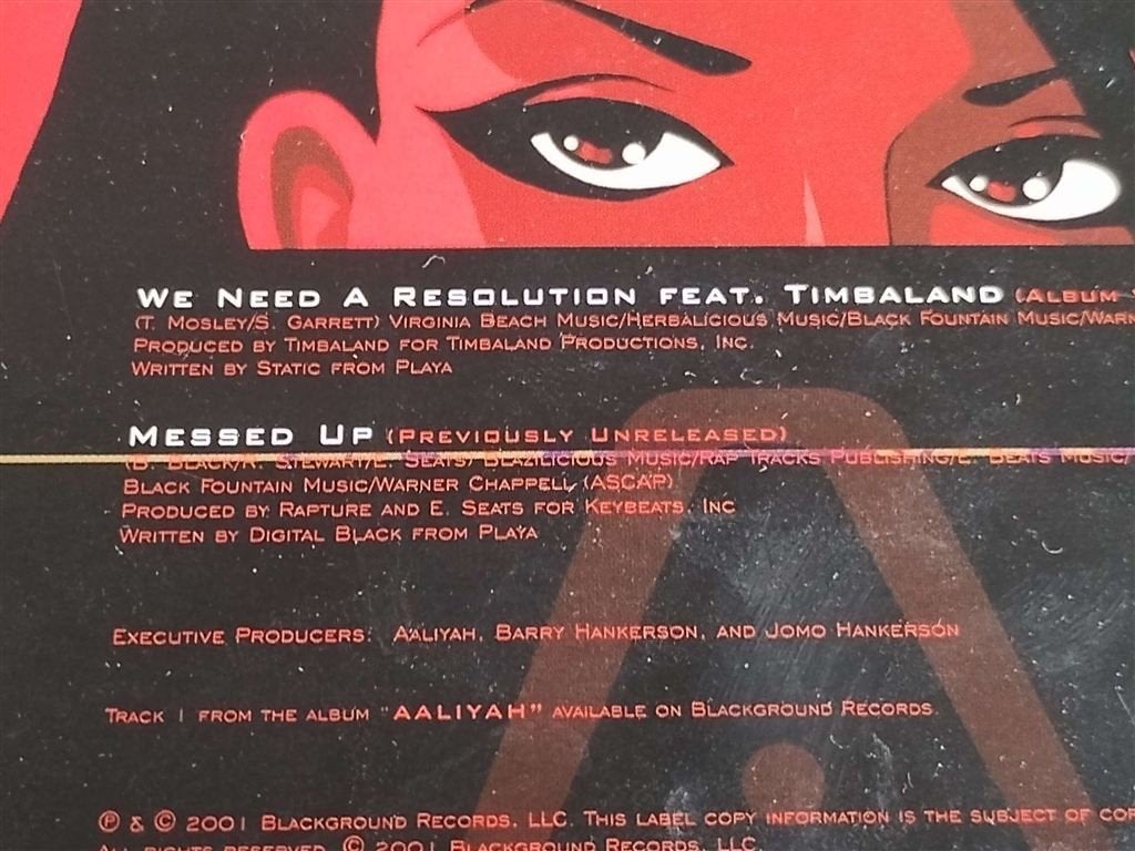 Aaliyah Featuring Timbaland – We Need A Resolution, Ophalen of Verzenden, Zo goed als nieuw