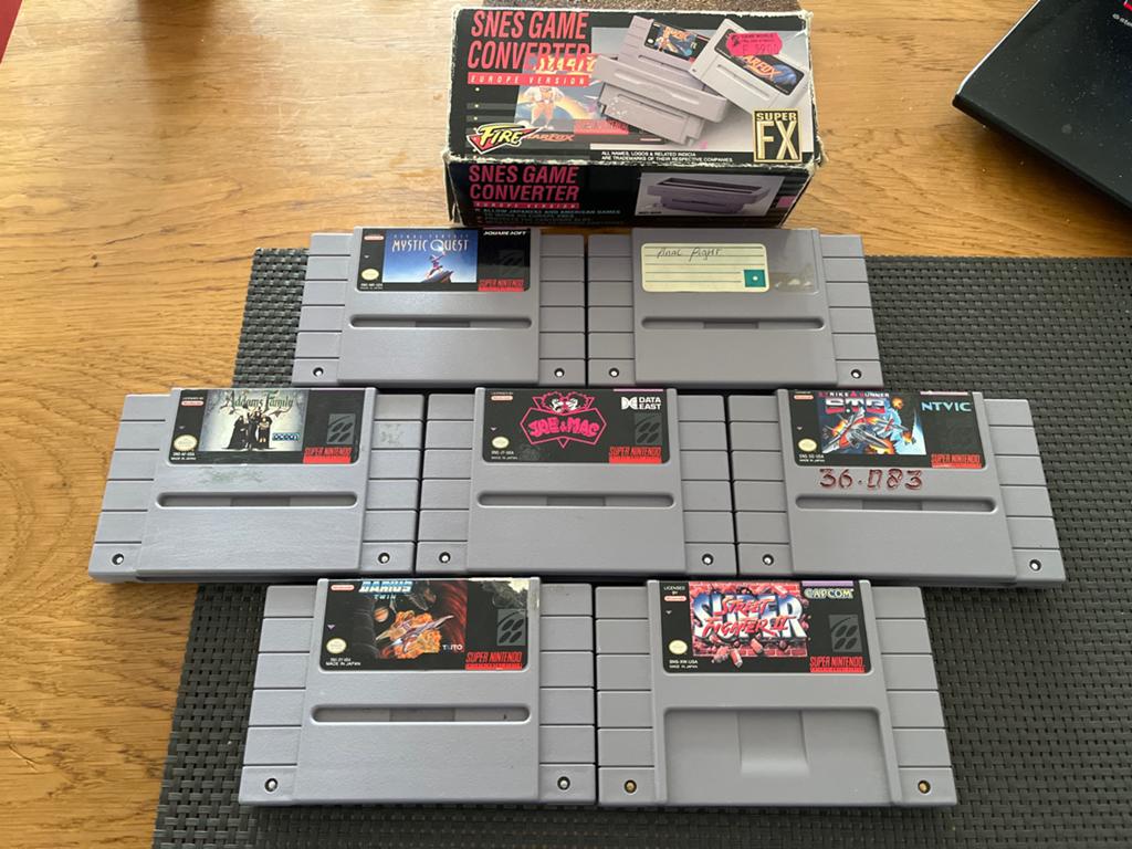 SNES Game Converter + 6 SNES Games (Europe Version), Avontuur en Actie, Gebruikt, 2 spelers, Ophalen of Verzenden
