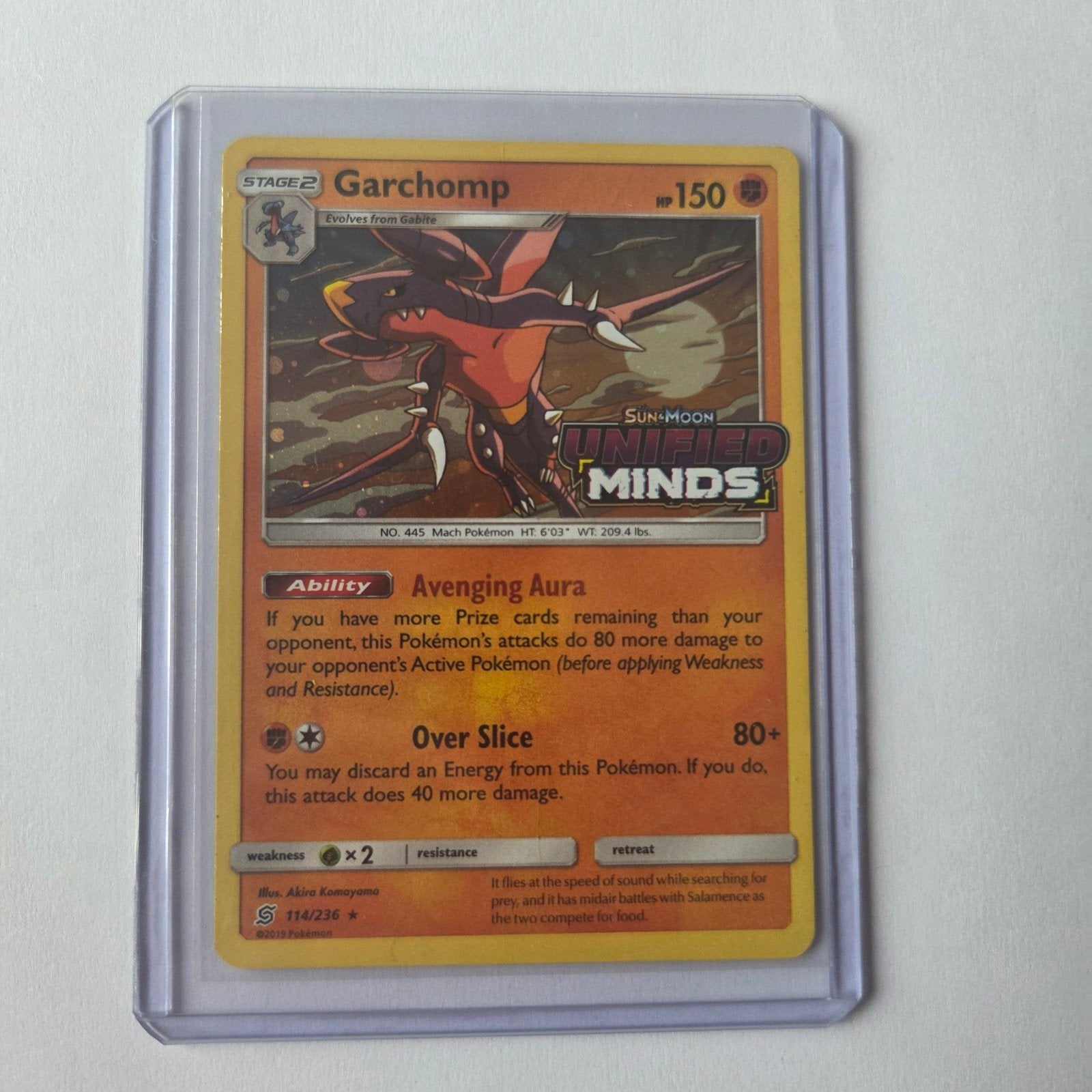 Garchomp Unified Minds 114/236 Vintage, Ophalen of Verzenden, Gebruikt