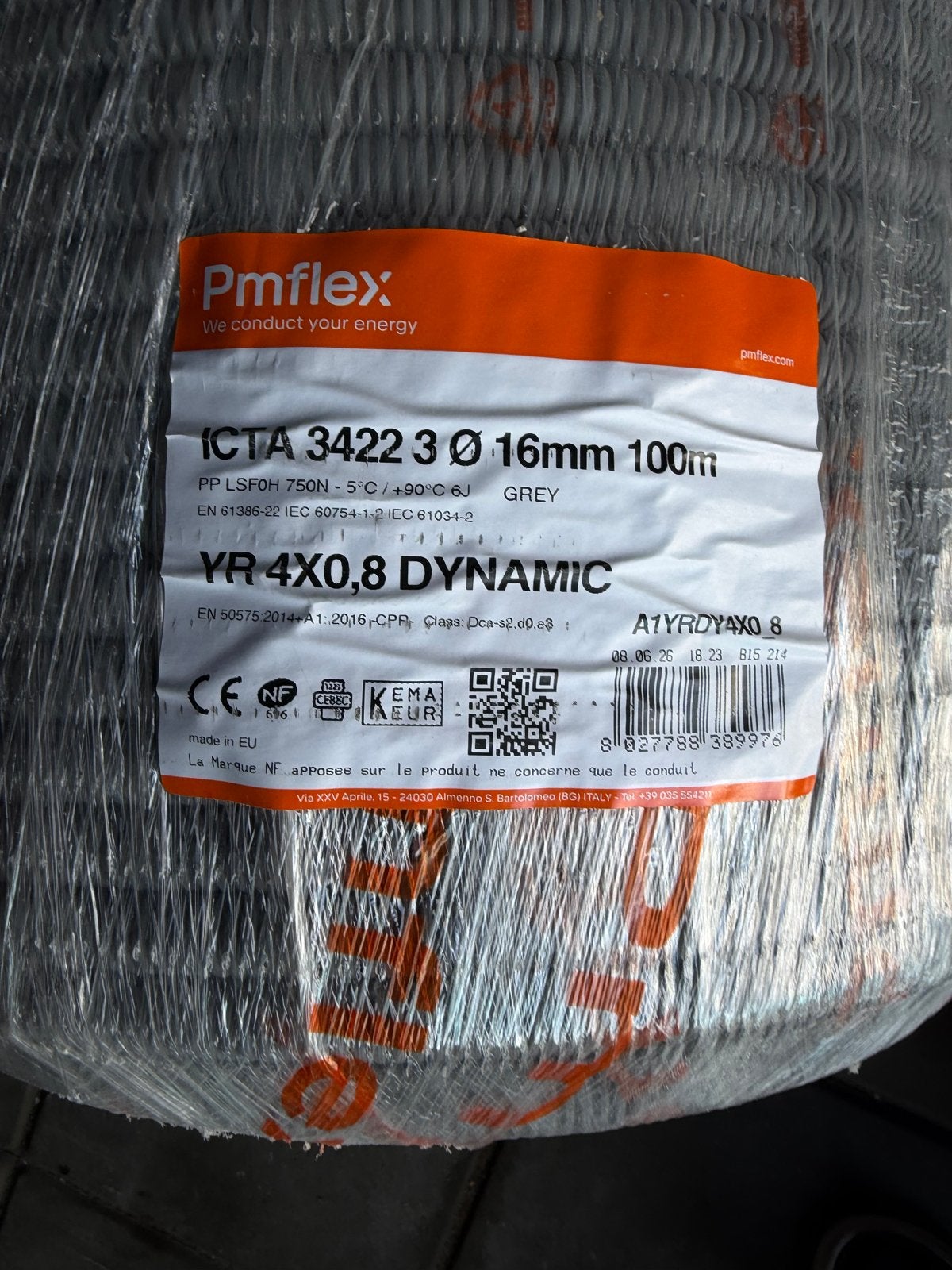 Pmflex ICTA 3422 flexibele installatiebuis 16mm 100m, Ophalen of Verzenden, Nieuw, Overige merken, Overige typen