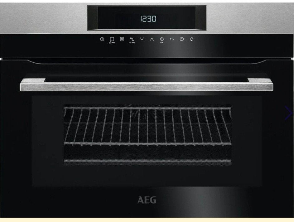 AEG inbouw Combi-oven KMK761000M 45cm hoog, Ophalen, 45 tot 50 cm, Gebruikt, AEG