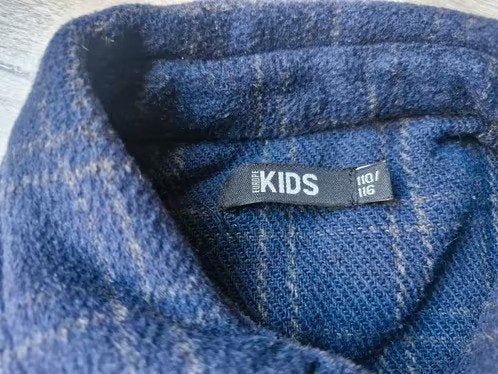 Blauw geruite tussenjas Maat 110-116 hh, Europe Kids, Europe Kids, Onbekend, Ophalen of Verzenden
