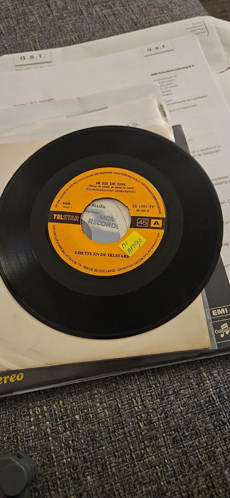 Telstar Piraten-Lisette en de Telstars-Ik zie de zon 1970, Cd's en Dvd's, 7 inch, Ophalen of Verzenden, Gebruikt, Piraten en Zeemansliederen