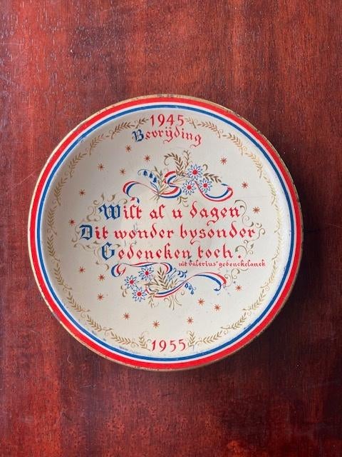 Wandbordje bevrijding, Verzamelen, Ophalen of Verzenden, Overige soorten, Nederland