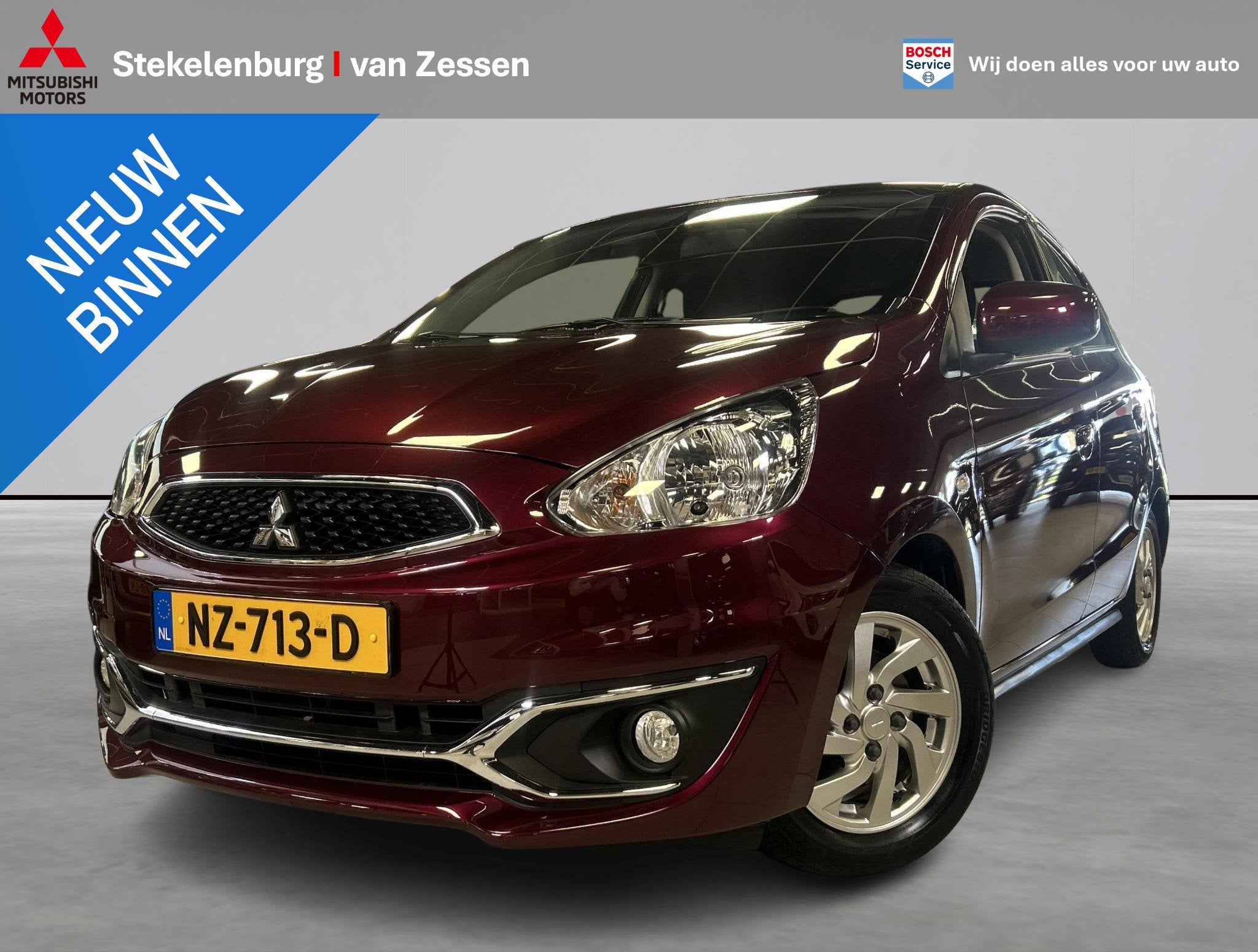 Mitsubishi Space Star 1.0 Intense, Auto's, Stof, Gebruikt, Euro 6, 840 kg