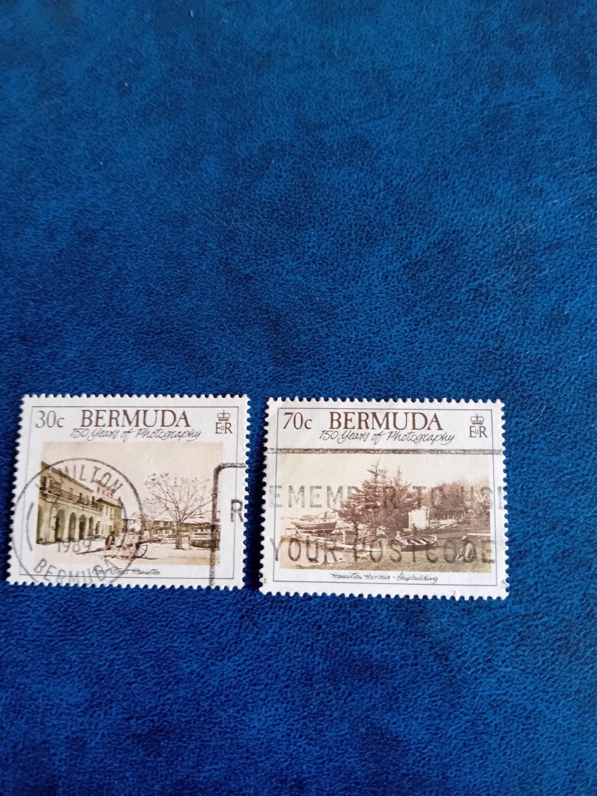 Bermuda postzegels - 150 jaar fotografie (1989), Ophalen of Verzenden, Gestempeld