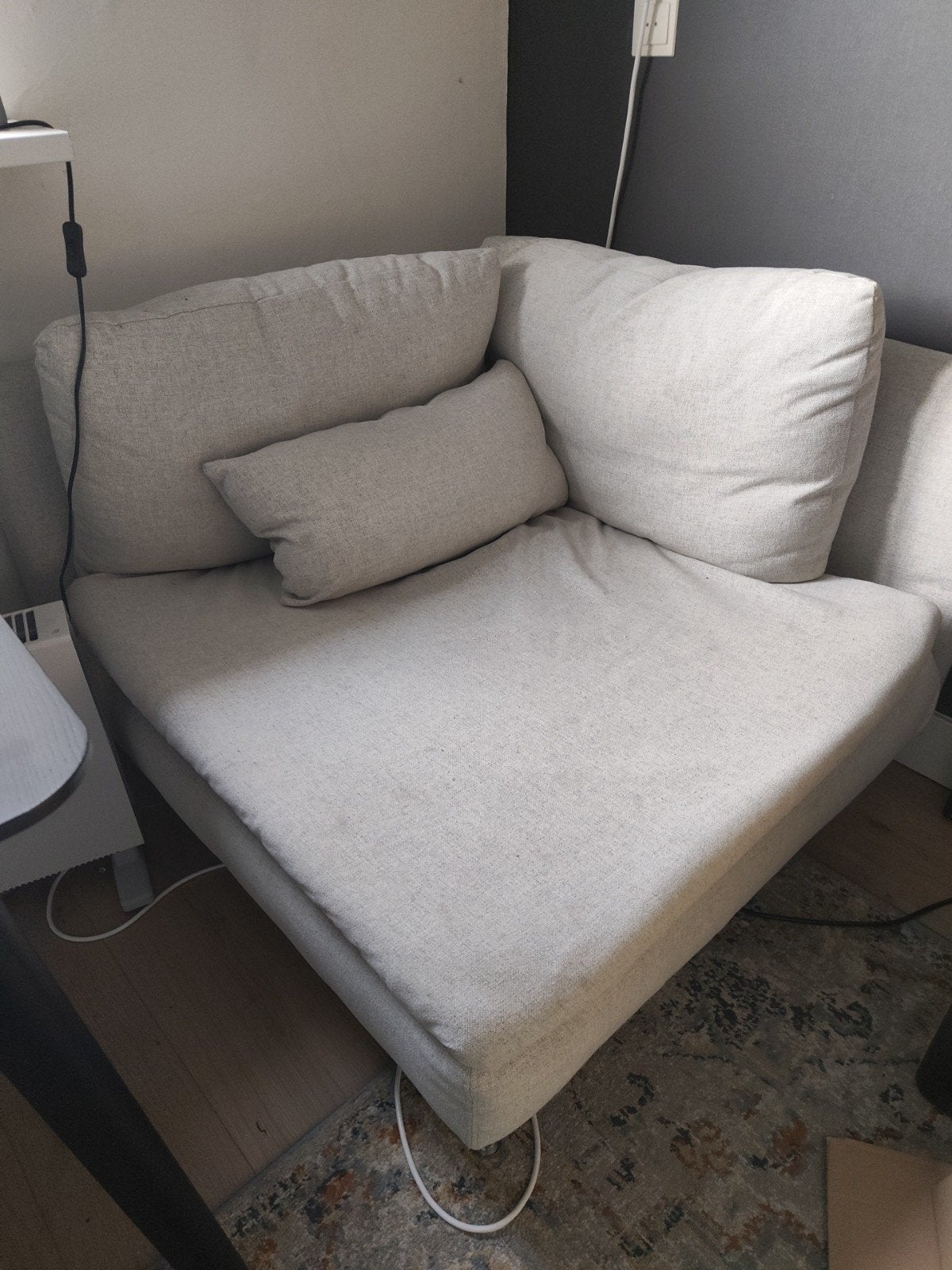 IKEA Söderhamn bank 1-persoons - Zo goed als nieuw, Huis en Inrichting, Fauteuils, Zo goed als nieuw, Stof, 75 tot 100 cm, 75 tot 100 cm