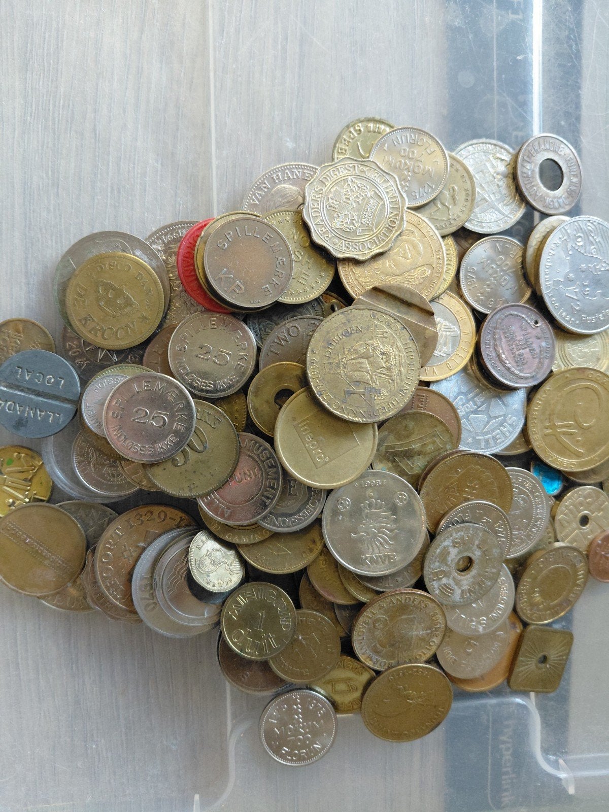 Grote verzameling diverse penningen, Postzegels en Munten, Ophalen of Verzenden, Brons, Nederland