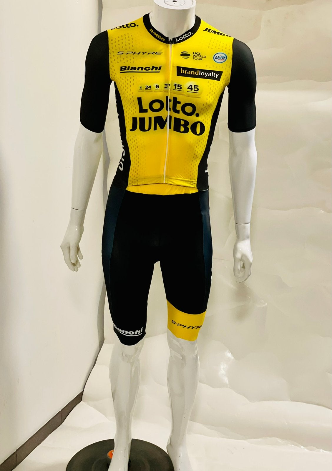 Wielrenkleding wielrenpak snelpak speedsuit maat XS Bianchi, XS, Dames, Ophalen of Verzenden, Zo goed als nieuw