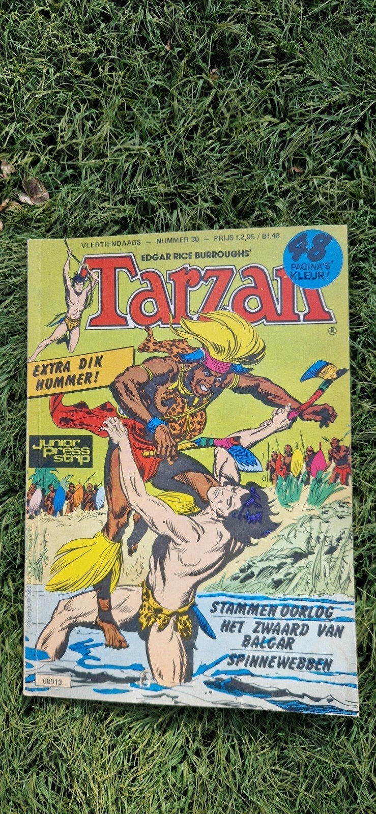 Tarzan Junior Press Strip - Nummer 30 (Extra Dik Nummer!), Boeken, Eén stripboek, Verzenden, Gelezen, Edgar Rice Burroughs