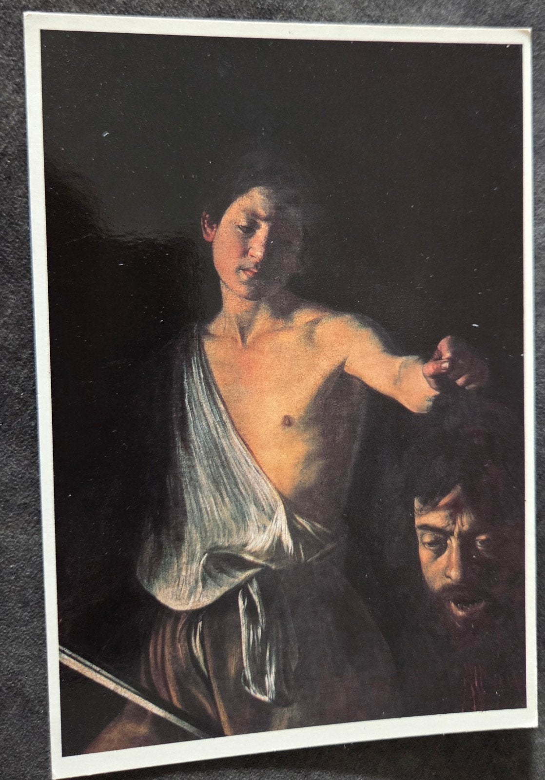 Ansichtkaart David met het hoofd van Goliath - Caravaggio, Verzenden, Ongelopen, Overige thema's