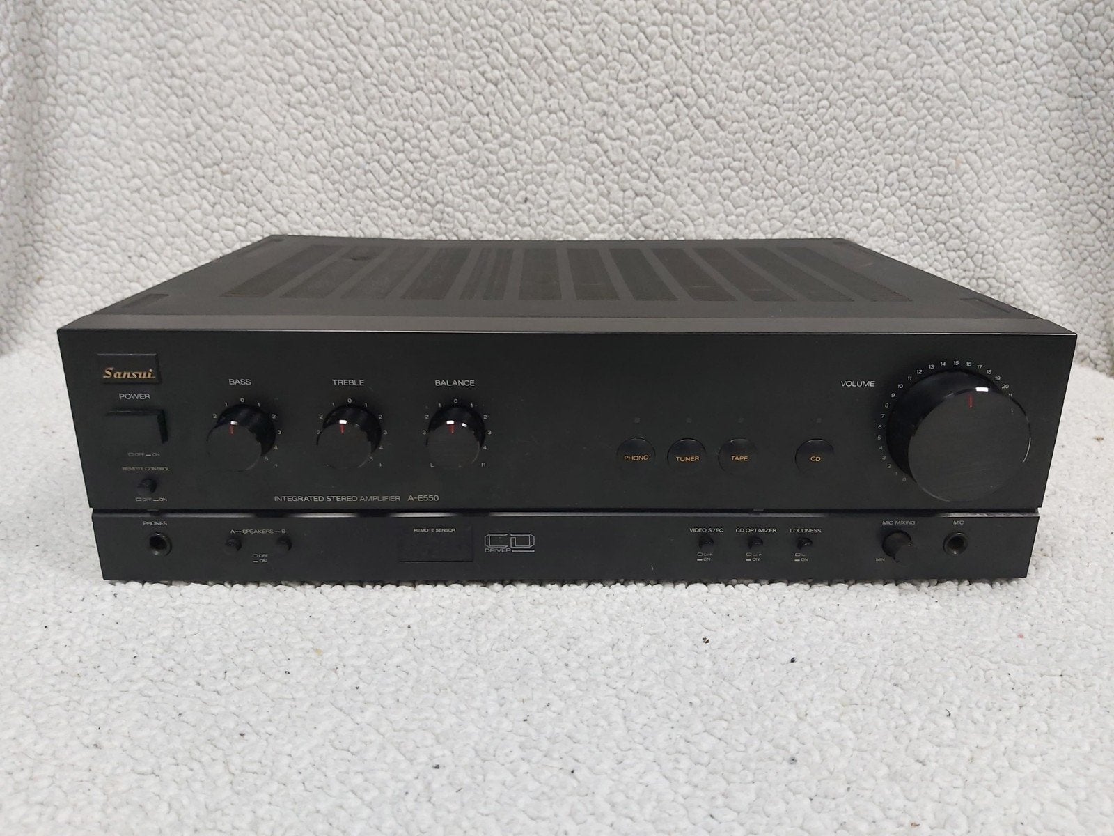 Sansui A-E550 Geïntegreerde Stereo Versterker, Overige merken, Gebruikt, Ophalen of Verzenden, 120 watt of meer