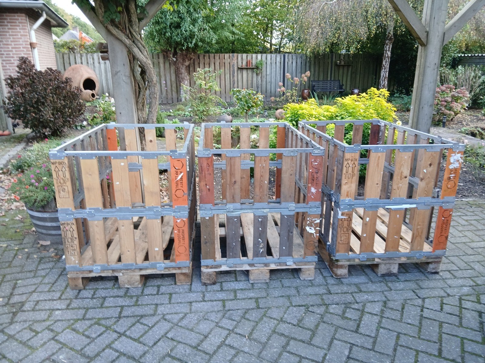 Te koop: palletkratten., Tuin en Terras, Ophalen, IJzer