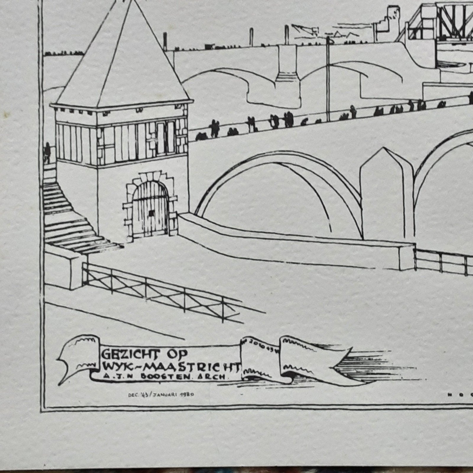 Foto 2 van Gezicht op Maastricht 101x36 cm en Wijk-Maastricht 101x34cm