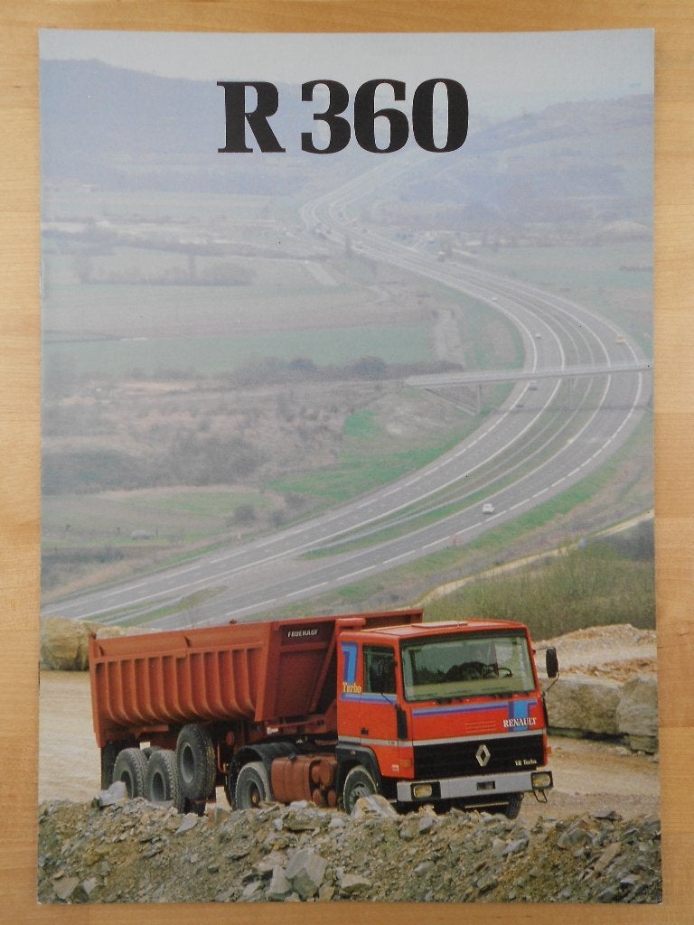 Renault R360 Brochure 1981 V8 Turbo, Boeken, Renault, Ophalen of Verzenden, Zo goed als nieuw, Renault